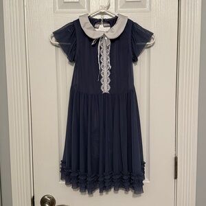 Weissman Navy and White Dance Costume